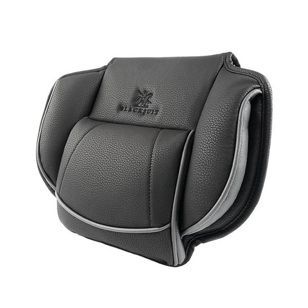 

universal car seat headrest pillow, adjustable head memory foam neck pillows leather pillow promotion