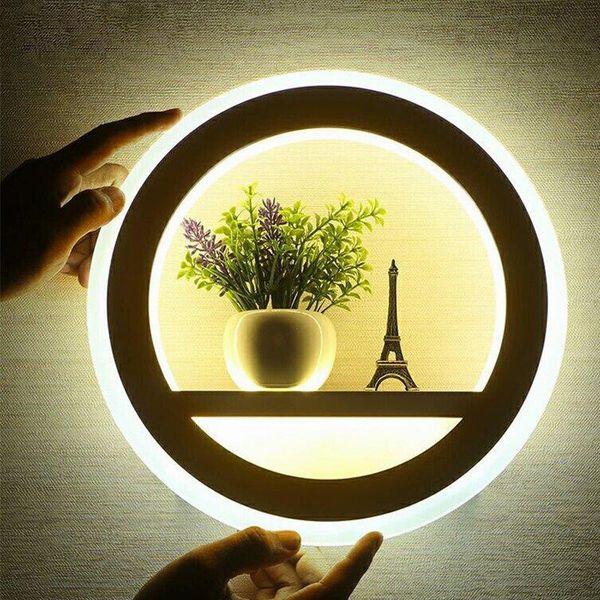 

round led wall lamp sconces nordic decor for home living room bedroom indoor lighting bathroom vanity light fixture mirror lamps