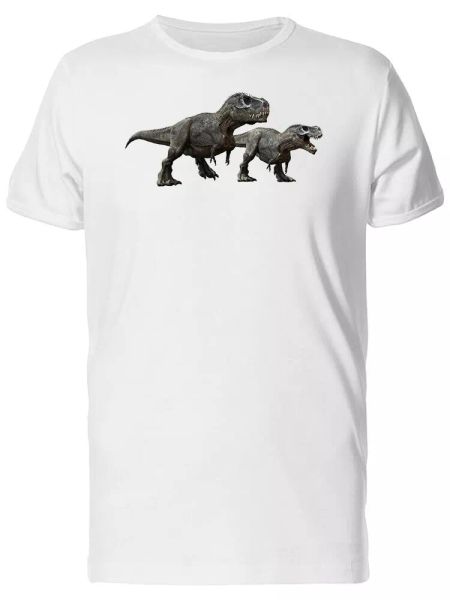 

pair of tyrannosaurus rex men's tee -image by shutterstock, White;black