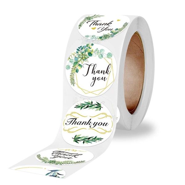 

500pcs thank you for your purchase stickers round seal labels candy gift box u90a wrap