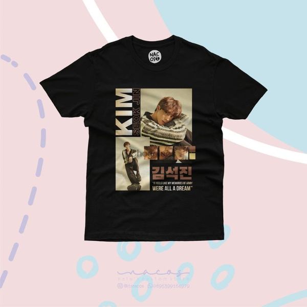 

men's t-shirts jin weverse magazine edition tshirt tee custom + ies, White;black