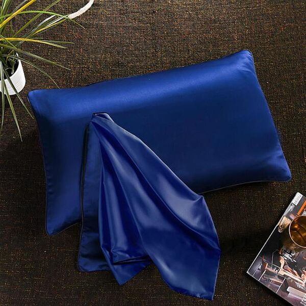 

pillow case high standard washed silk pure satin soft pillowcase cover chair seat bedding square cases bed linings