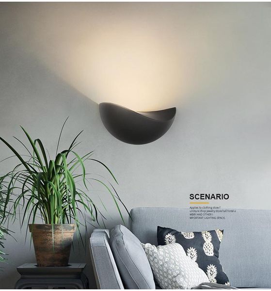 

aluminum waterproof wall lamp indoor living room bedroom bedside creative modern minimalist 5w led outdoor bulbs
