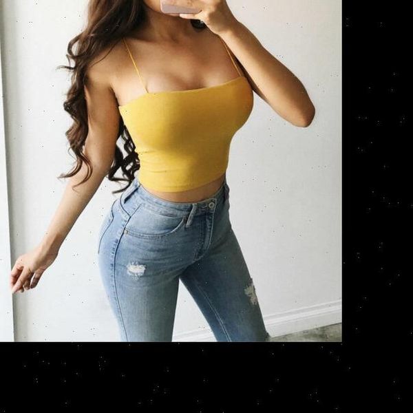 

girls crop women tank fashion solid summer casual vest sleeveless blusas, White