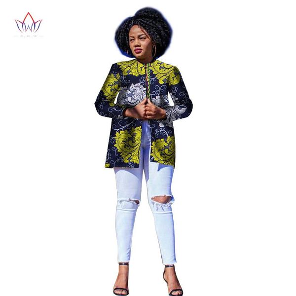 

ethnic clothing african cotton for women dashiki trench full sleeve style wax print outwear plus size coat 5xl wy2011, Red
