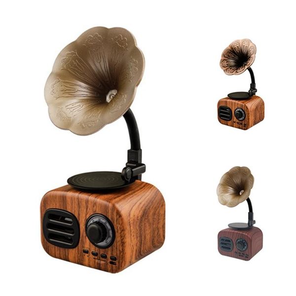 

portable speakers creative audio retro phonograph bluetooth speaker mini phone radio card