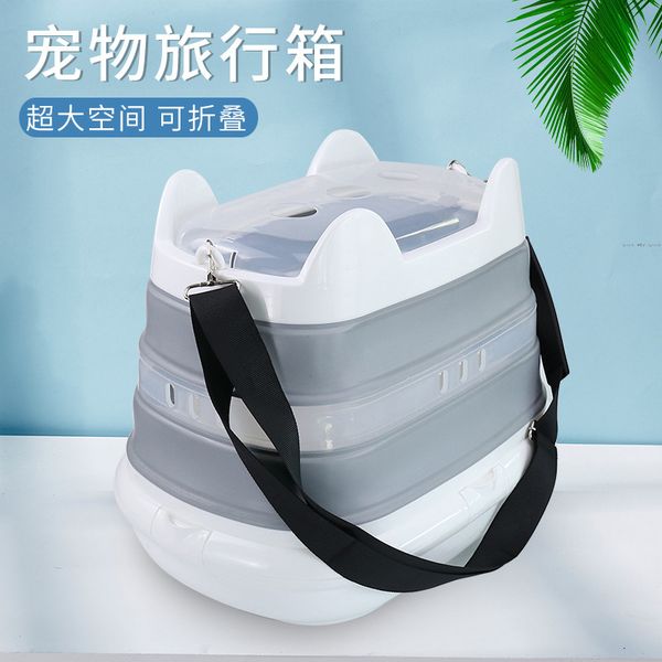 

foldable pet suitcase large space pet car bag portable cat bag