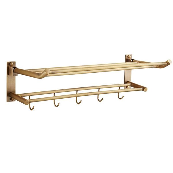 

towel racks antique all copper rack bathroom folding bar european hanger
