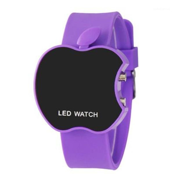 

wristwatches 2021 mens digital jam tangan olahraga elektronik led perhiasan militer pria mode kasual wrist watches, Slivery;brown