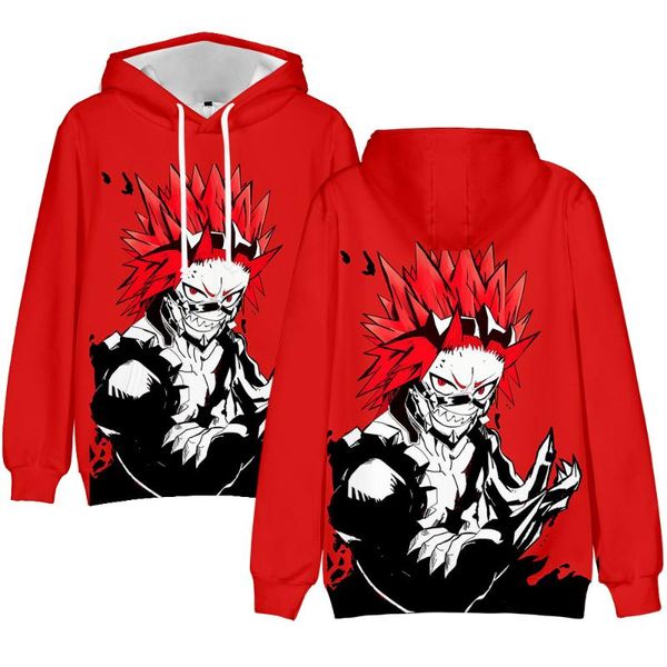 

men's hoodies & sweatshirts kids clothing my hero academia men/women hip hop streetwear hooded boys girls casual anime pullovers3d, Black