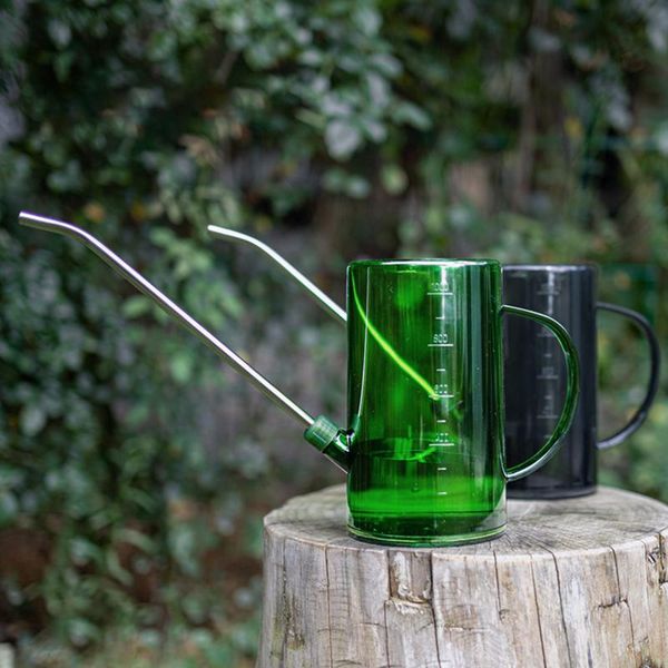 

watering equipments can long-mouth design planting flower pots gardening supplies for plants green/gray 1 pc