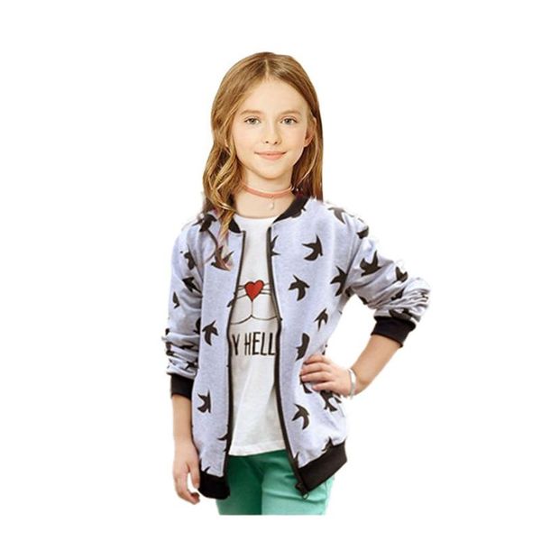 

jackets 2021 autumn teen girls jacket kids clothing casual coat for children's outwear, Blue;gray