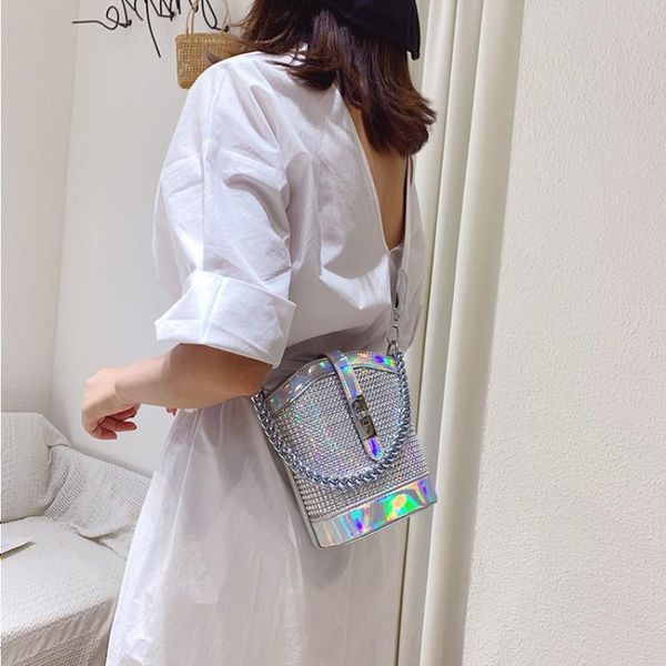 

spring broadband summer bag small trendy female bucke 2021 rhinestone single of korean messenger shoulder the wild new and vers lrvdm