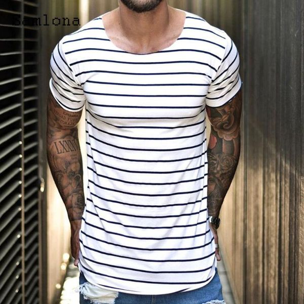 

men's t-shirts fashion t-shirt mens clothing 2021 summer model stripes print casual pullovers men tees shirt plus size s-4xl, White;black