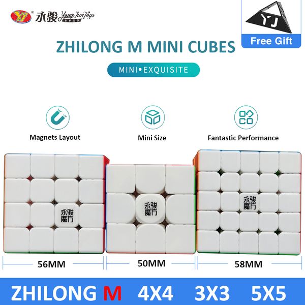 

Original YJ Zhilong Mini 3x3 M 4x4 M 5x5 M Magnetic Speed Cubes Small Size YongJun Zhilong Magico Cube Puzzle Toys Magnetic Cube