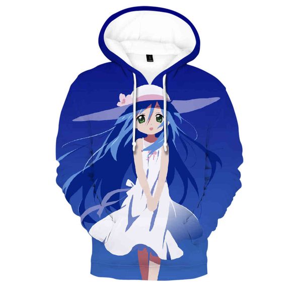 Gut aufgenommen werden Hot 3D niedlich Lucky Star Mann/Frau Hoodie Frühling und Herbst Mode Junge/Mädchen Kapuzenpullover Lucky Star Hoody Y211118