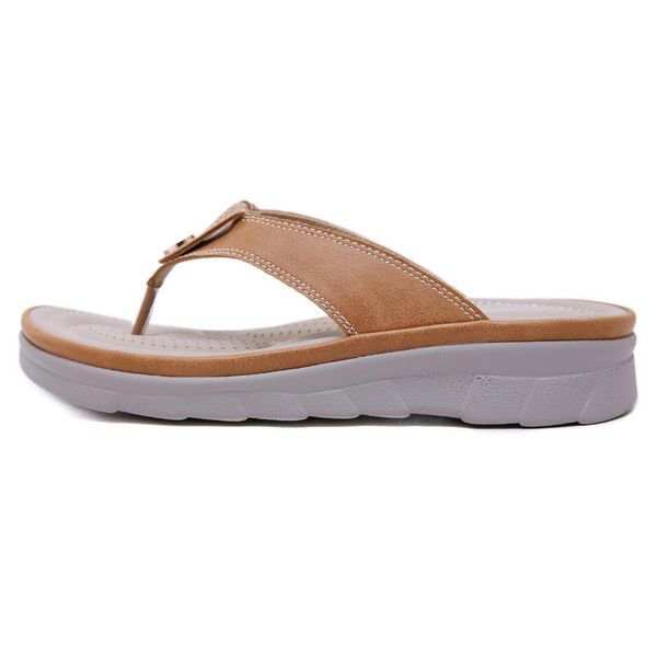 

slippers summer shoes woman flip flops casual metal anti-slip beach flat sandals open toe platform, Black