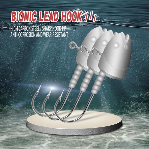 

simago fishing hooks 5pcs/lot lead head lure hook jigs carp tackle accessories