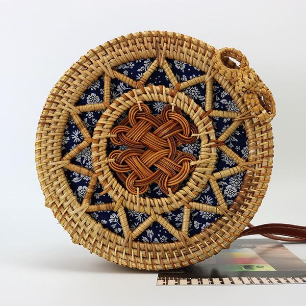 

evening bags woven round fashion shoulder straw slung beach bow simplicity bag