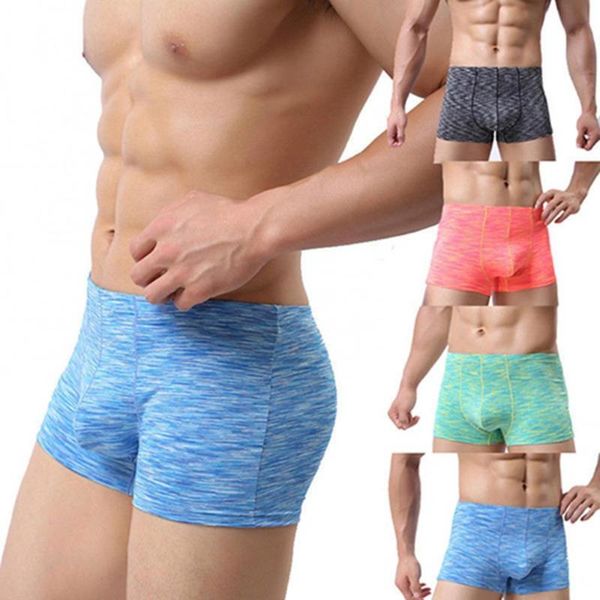 

underpants men's trunks underwear boxer briefs shorts bulge pouch soft cool modal, Black;white