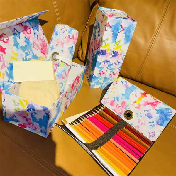 

ilvi 40 colours colour pencil set ink collectable case safe non toxic water soluble luxury designers art painting graffiti kid stationery pe