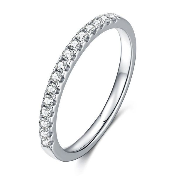

cluster rings luxury 925 sterling silver ring cute 0.1ct x 15pcs moissanite diamond snowflake women sparkling fine jewelry fashion test pass, Golden;silver