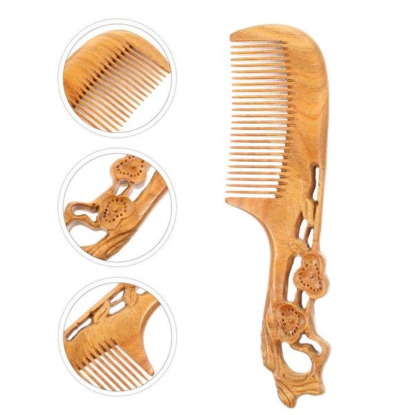 

hair brushes 1pc practical hairstyling comb sandalwood makeup supply, Silver