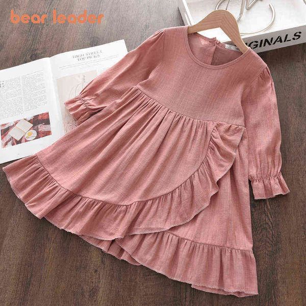 

baby kids solid pink dresses new fashion girls casual costumes children's clothing autumn princess vestidos cute outfit g1215, Red;yellow