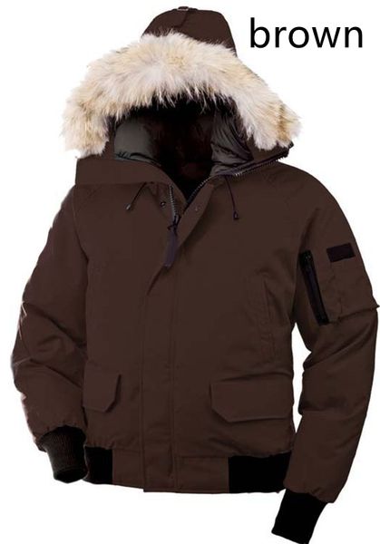 

winter down jacket mens puffer jackets big real wolf fur hooded thick warm parka doudoune homme outdoor coats coat upscale j7m0, Black