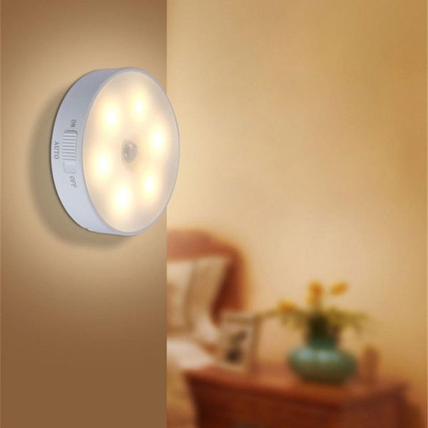 

led under cabinet motion sensor light rechargeable night wireless energy-saving intelligent body induction lamp