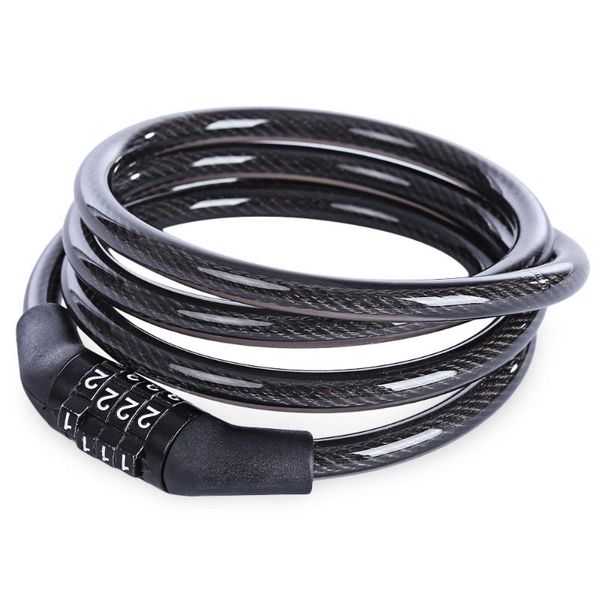 

bike locks universal anti-theft bicycle lock stainless steel cable for motorcycle cycle mtb security with 4 digital code