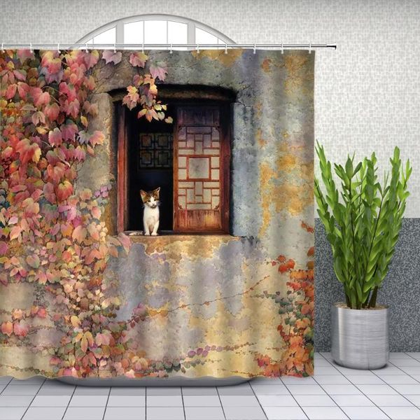 

shower curtains gate window flower stand iron curtain bath mildew proof for bathtub bathing cover large wide with hooks