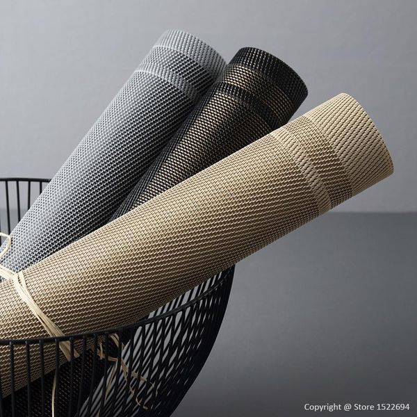 

mats & pads pack of 4pcs pvc place for dining table heat resistant placements non-slip leakproof 45x30cm fashion disc