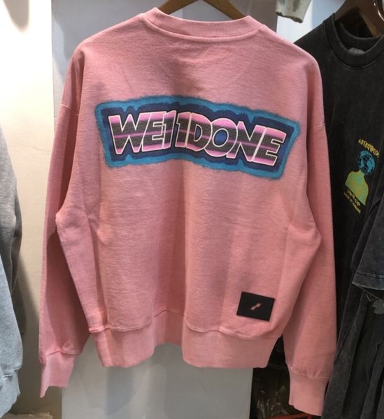 

men's hoodies 2021 autumn winter new fashion br weldone personalized hip hop men's and women's lovers' small neckline te, Black