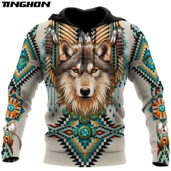 

native spirit wolf 3d all over printed fashion hoodies mens hooded sweatshirt zip pullover casual jacket tracksuit ws28 men's & sweat, Black