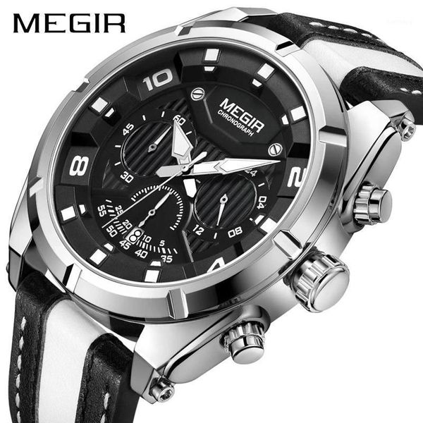 

belt sport racing concept fashion luminous men's waterproof chronograph calendar watch quartz relogio masculino 2076g wristwatches, Slivery;brown