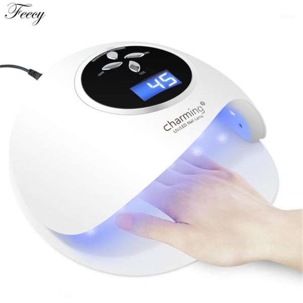 

led lamp for nail 60w 2021 est machine manicure uv gel polish lcd display ice dryer1