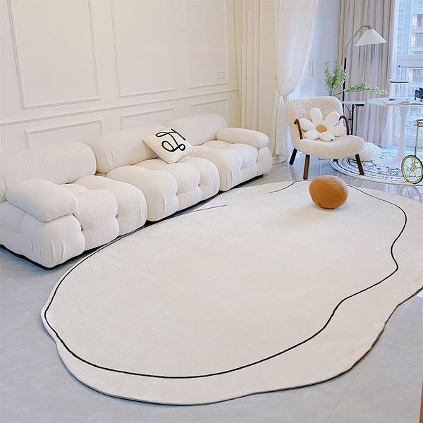 

carpets nordic ins large plush irregular area rugs for living room non-slip kid play mat soft bedside rug floor tapis