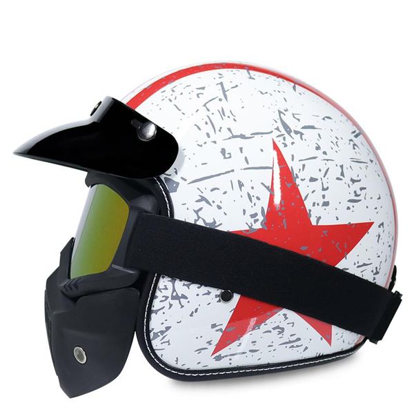 

motorcycle helmets vintage open face half motorbike helmet capacete