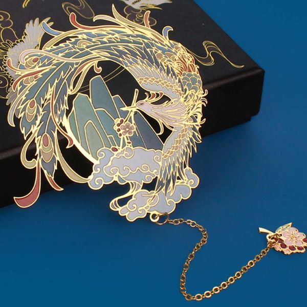 

bookmark tassel pendant retro book clip metal pagination mark student gift stationery school office supplies