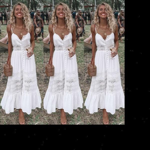 

backless white sweet split womens dress holiday maxi boho floral summer beach long evening party casual, Black;gray
