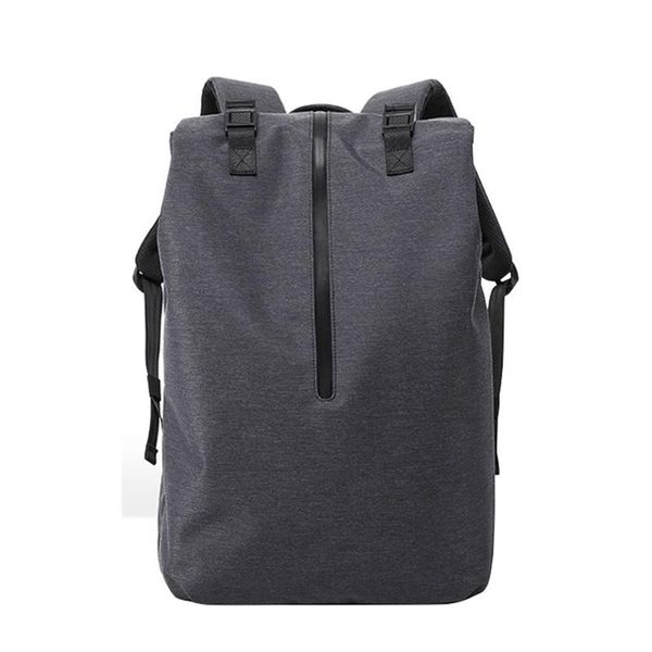 

backpack men adjustable fashion zipper closure outdoor traveling nylon business usb charging port large capacity laptop