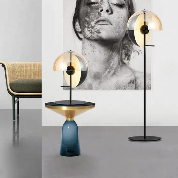 

floor lamps modern table lamp creative glass for living room decoration led lights bedroom bedside home decor standing