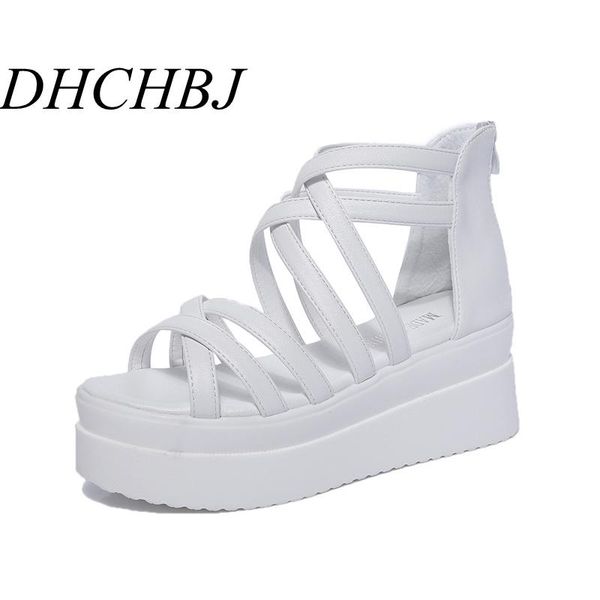 

dress shoes summer wedges platform sandals women muffin thick bottom fish mouth breathable mesh sports zapatos de mujer, Black