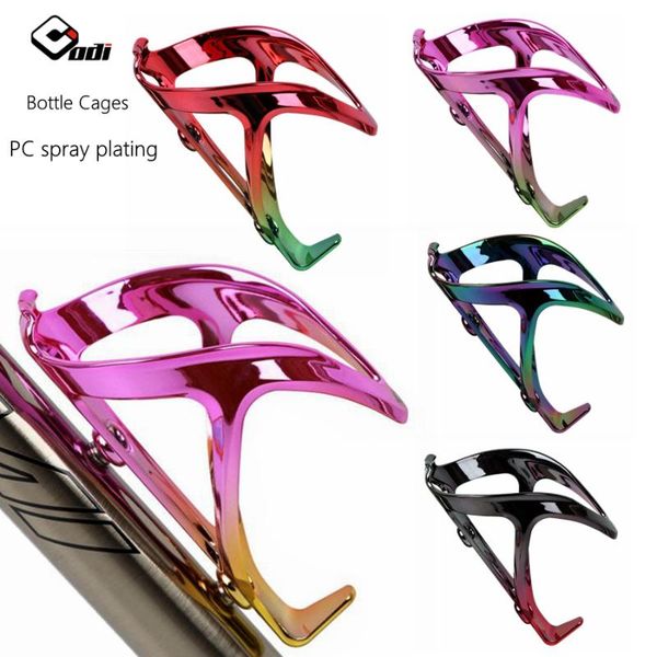 

water bottles & cages odi bicycle bottle cage electroplating rainbow fiberglass nylon mtb bike cup holder bracket riding equipment