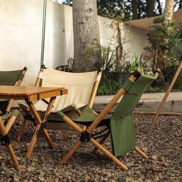 

camp furniture joylove outdoor folding chair portable travel camping kermit solid wood lunch break beach lounge