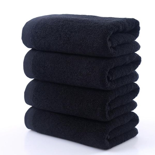 

towel black cotton thickened bathtowel beach towels compressed christmas gift home spa