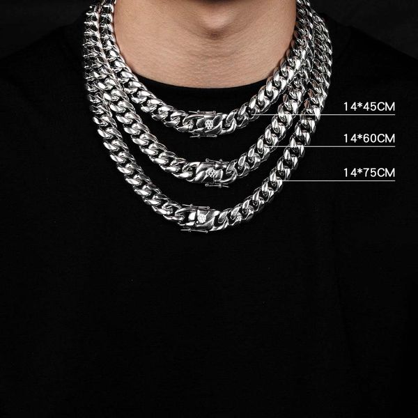 

miami curb cuban chain necklace for mens gold silver color hip hop iced out rhinestones cz rapper long necklaces bangle jewelry