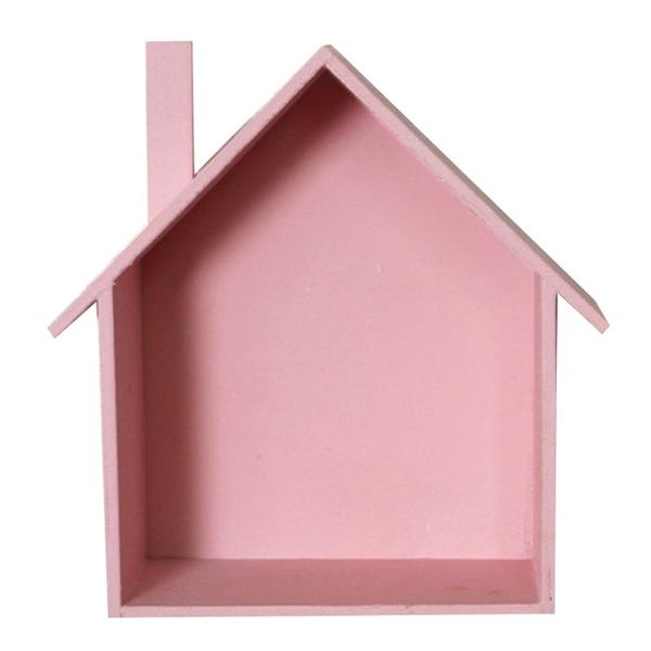 

hooks & rails ornament living room household wooden decorative storage shelf holder display wall mounted painted craft bedroom house shaped