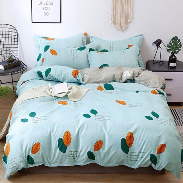 

bedding sets home textile cartoon simple duvet cover pillowcase bed sheet kid teen boy girl 3/4pcs beding